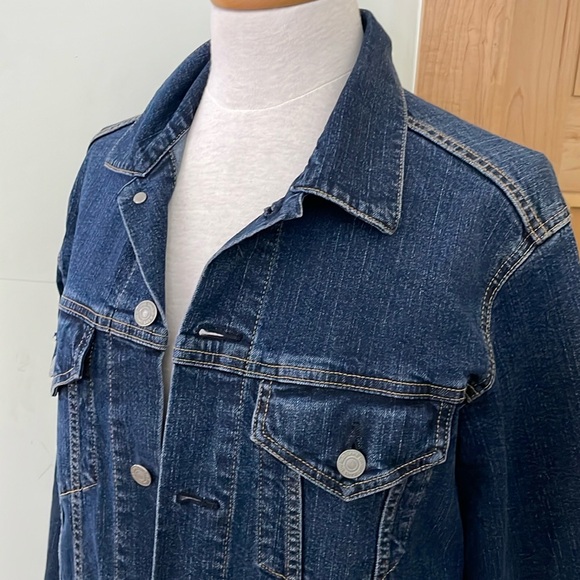 Uniqlo NWOT Dark Blue Denim Jacket, Size M - Picture 3 of 12